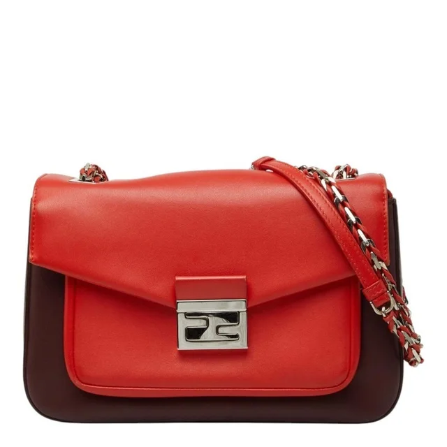 Fendi Shoulder Bag in red Leather from Poshmark