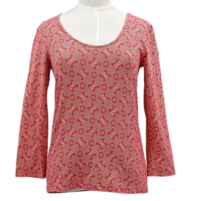 Celine 2000s C Macadam three-quarter sleeved top #L from AMORE Vintage Tokyo