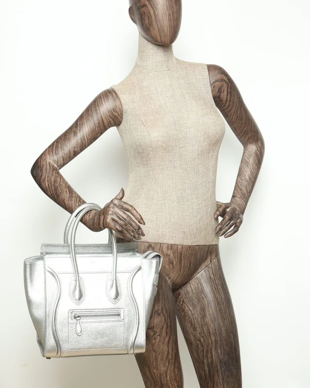 Celine Micro Luggage Tote Bag in Leather from A Retro Tale, photo 8 of 8