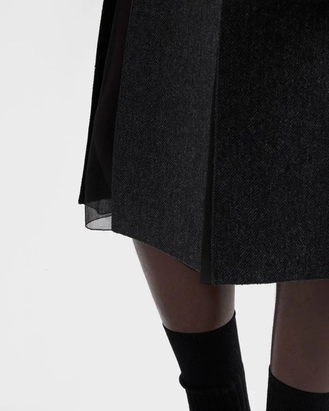 Prada Double wool midi-skirt, photo 5 of 5 from SENSER