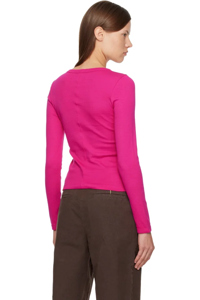 FLORE FLORE Pink Max T-shirt, photo 3 of 4 from SSENSE