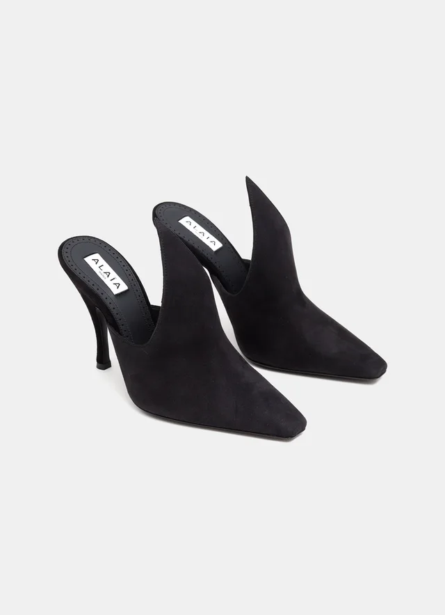 Alaïa Pointed-Toe Heeled Mules, photo 7 of 7 from SENSER
