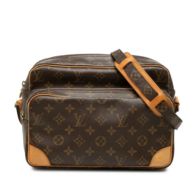 Brown Louis Vuitton Monogram Nil Crossbody in Brown Coated canvas from Designer Revival