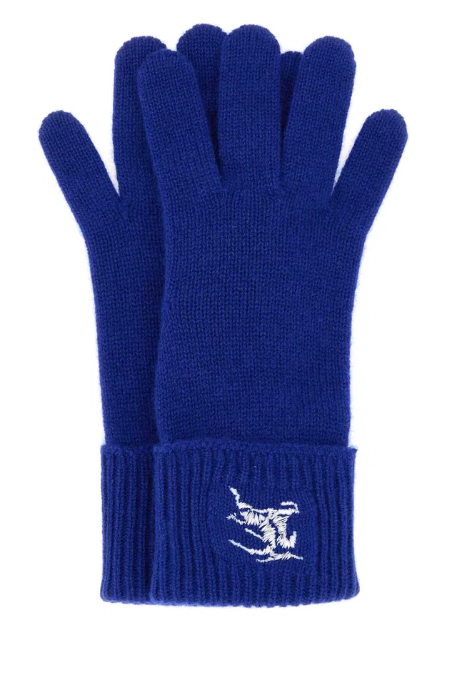 Burberry Cashmere-Nylon Gloves — Blue Exterior: Cashmere Nylon in Blue Nylon from HEWI