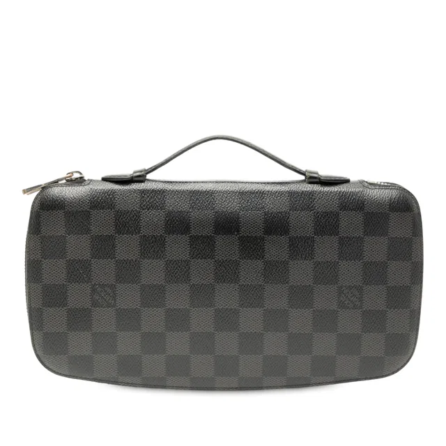 Black Louis Vuitton Damier Graphite Atoll Organizer in Black Canvas from Designer Revival