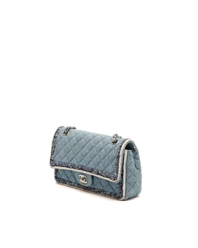 Chanel Classic Denim Braid Medium Single Flap Bag in Denim from A Retro Tale, photo 2 of 2