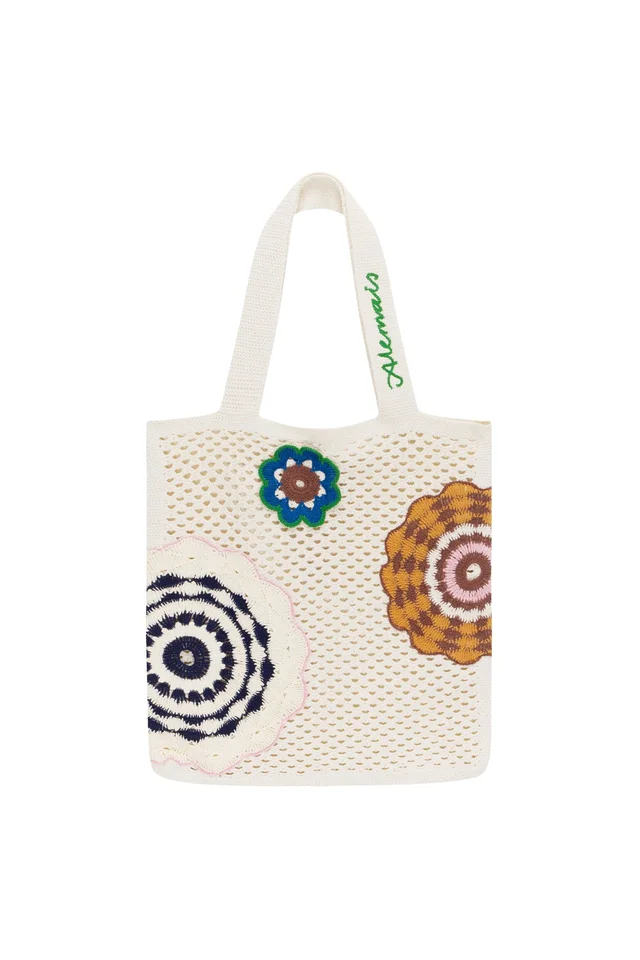 2601 - SUMMER 26 ELMA CREAM CROCHET TOTE EXCLUSIVE from Alemais, photo 1 of 1