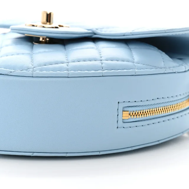 Chanel Quilted CC in Blue Lambskin from FASHIONPHILE, photo 10 of 10
