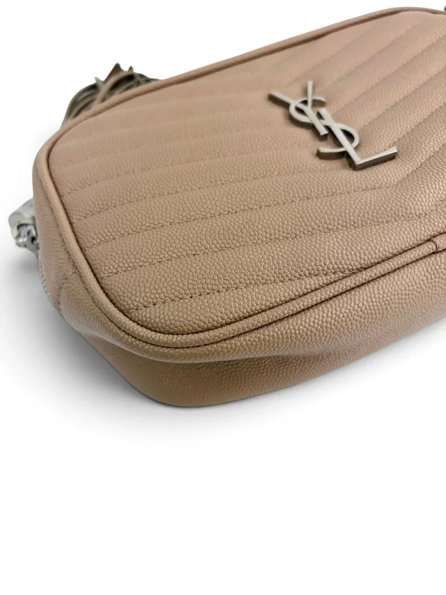 Saint Laurent Beige Lou Camera Bag in Beige Calfskin from Season 2 Consign, photo 9 of 10