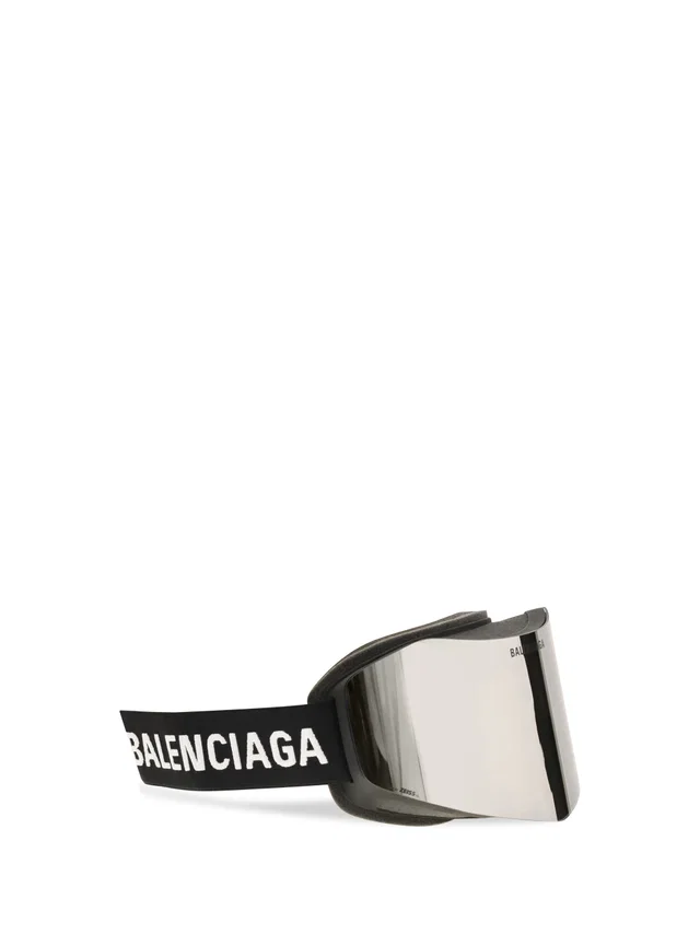Balenciaga 794371t0003 Mirrored Polycarbonate Sunglasses — Silver Polyamide in Silver Nylon from HEWI