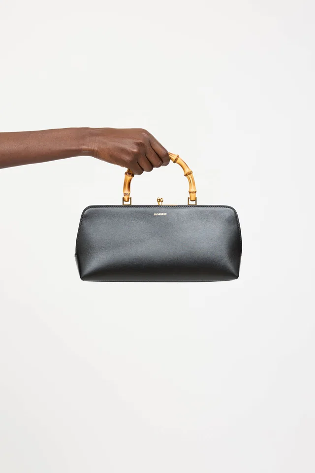 Jil Sander Goji Bamboo Handle Bag in Leather from VSP Consignment