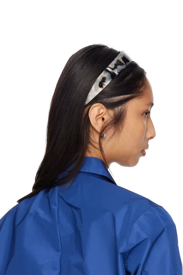 Sophie Buhai Gray & Brown Thin Bessette Headband, photo 3 of 3 from SSENSE