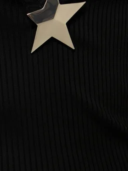 Area Long dress with V-neckline in 97% Viscose, 3% Elastane, photo 4 of 5 from LUISAVIAROMA