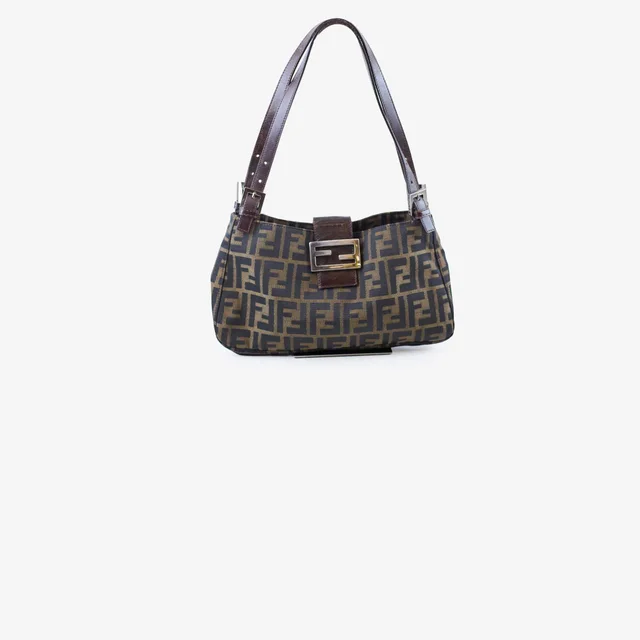 Fendi Zucca Canvas/Leather Shoulder in Canvas from The Purse Affair