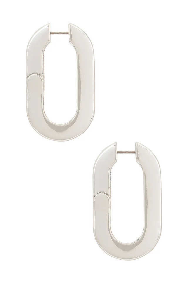 Jenny Bird Mega U-Link Earrings in Silver, photo 2 of 2 from REVOLVE (Canada)