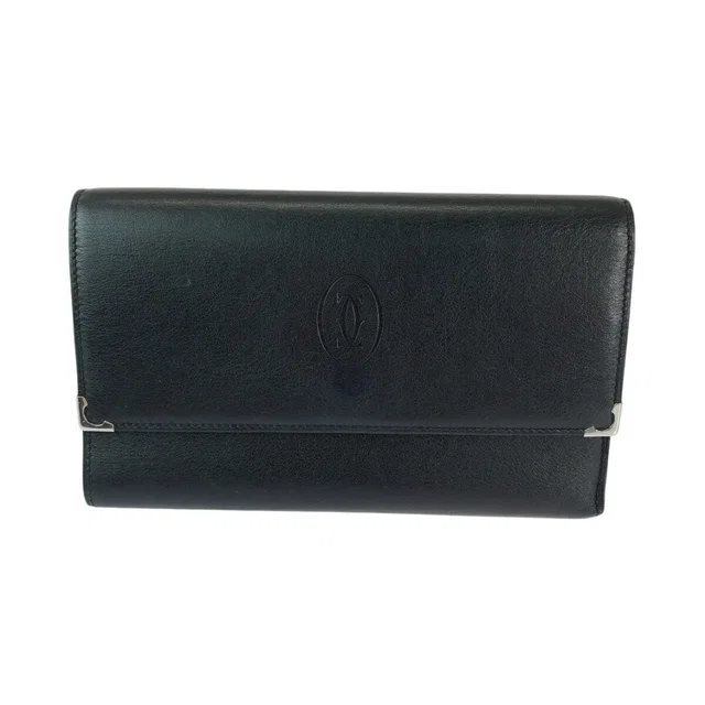 Must C de Cartier Calfskin Trifold Wallet in Calfskin from LuxUness