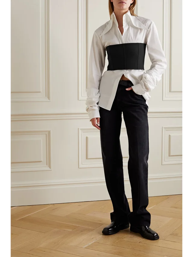 THE ROW Hilde wool-blend bandeau top in Black, photo 2 of 2 from NET-A-PORTER (Canada)