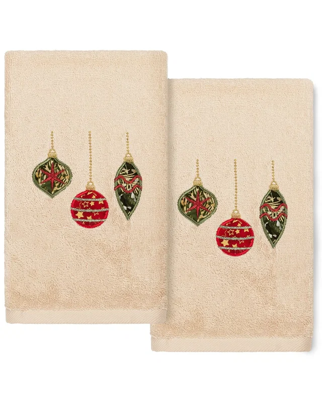 Linum Home Textiles Christmas Ornaments Sand Hand Towels (Set Of 2), image 1 of 1 from Rue La La