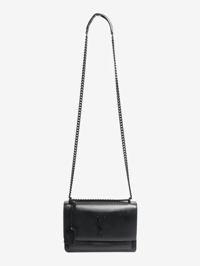 Saint Laurent Black medium Sunset bag in Black Leather from Sign of the Times, photo 2 of 2