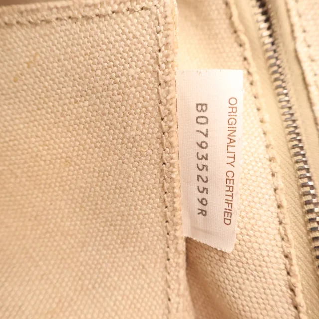Bottega Veneta Small Canvas French Calfskin Slip Tote in Beige Calfskin from Designer Revival, photo 5 of 13