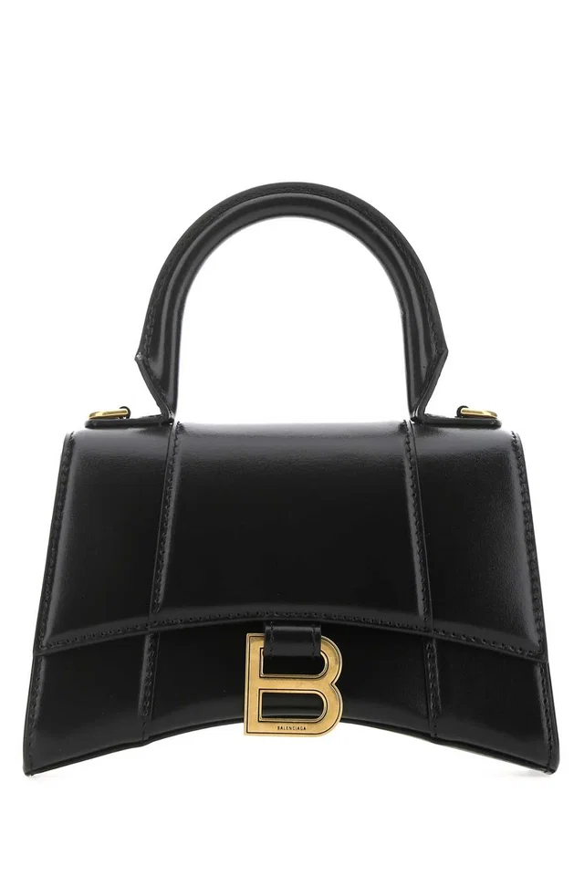 Balenciaga Quilted Calf Leather Top Handle Bag — Black T Domesticated Le in Black Calfskin from HEWI