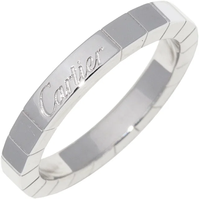 Cartier Lanieres Au750 White Gold Ring Size 53 in White from LuxUness