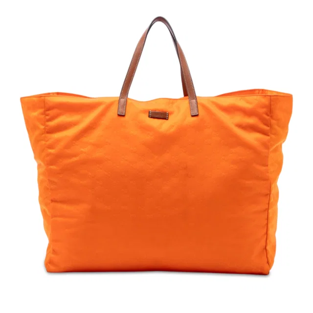 Orange Gucci GG Nylon Travel Bag in Orange Nylon from Designer Revival