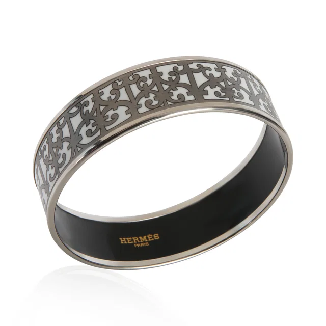 Hermès Wide Enamel Balcons Du Guadalquivir Bracelet from HEWI