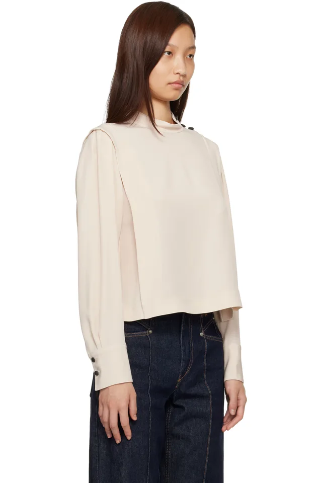Isabel Marant Off-White Felissa Blouse, photo 2 of 4 from SSENSE