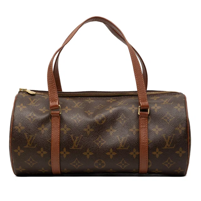 Brown Louis Vuitton Monogram Papillon 30 Handbag in Brown Coated canvas from Designer Revival