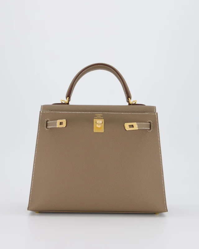 Hermès Kelly 25 Sellier in Taupe Epsom leather from Sellier, photo 19 of 23