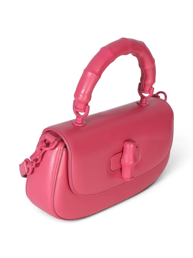 Gucci Pink Calfskin Medium Bamboo Diva Bag in Pink Calfskin from Season 2 Consign, photo 3 of 9