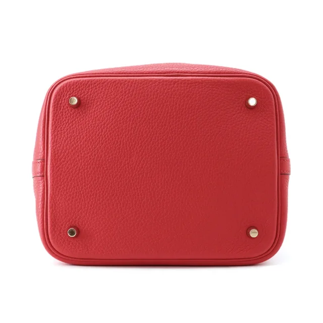 Hermès Picotin Lock Rouge Casaque Taurillon Clemence Size MM in Red Clemence leather from GALLERY RARE, photo 4 of 16