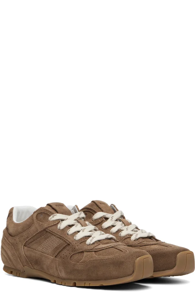 Alohas Brown Tb.56 Leather Sneakers, photo 4 of 5 from SSENSE