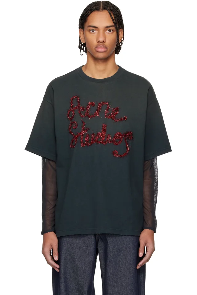 Gray Layered Logo T-shirt