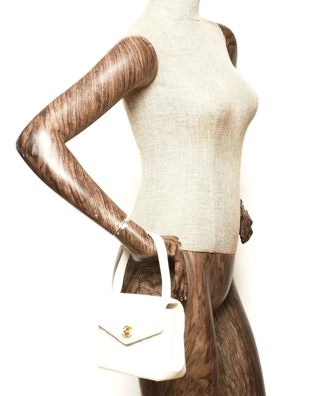 Chanel Top Handle Envelope Flap Bag in Leather from A Retro Tale, photo 8 of 8