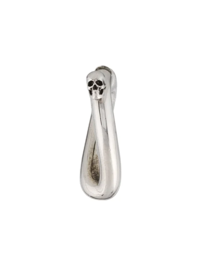 Alexander McQueen Skull Single Hoop Earring in multicolor from The RealReal