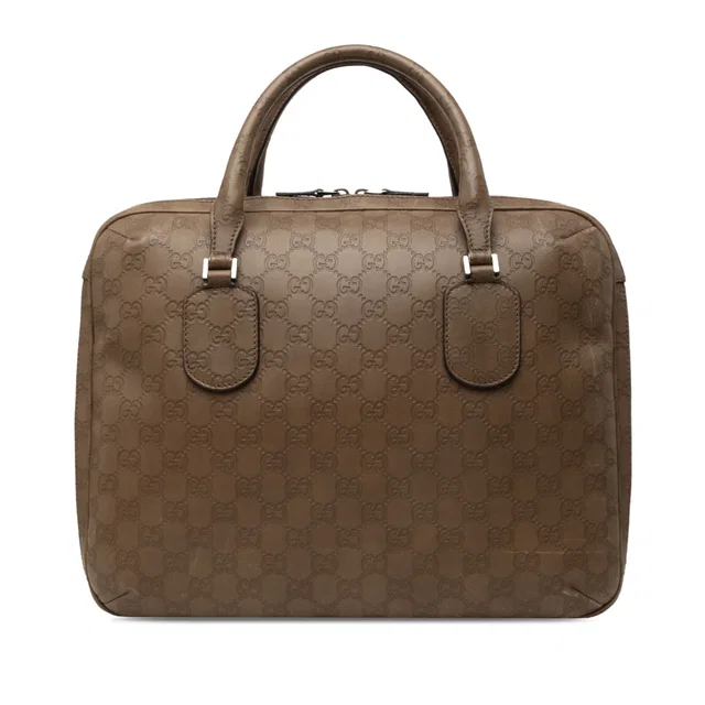 Brown Gucci Guccissima Business Bag in Brown Leather from Designer Revival, photo 1 of 1