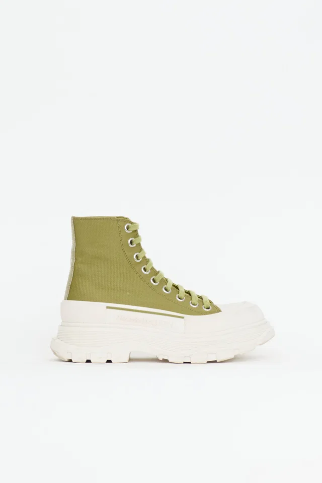 Alexander McQueen Canvas Tread Slick Sneaker in Canvas from VSP Consignment