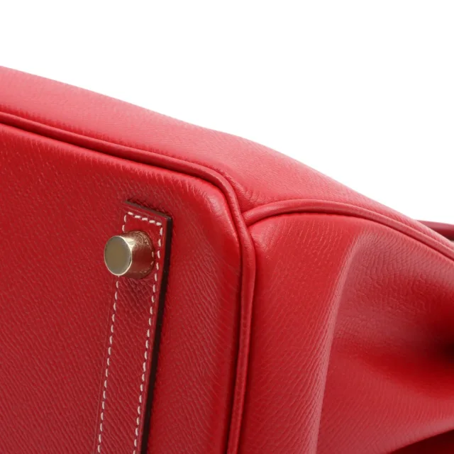 Hermès 2012年製 キャンディバーキン25 ルージュガランス/ブルータラサ from VINTAGE QOO TOKYO, photo 7 of 9