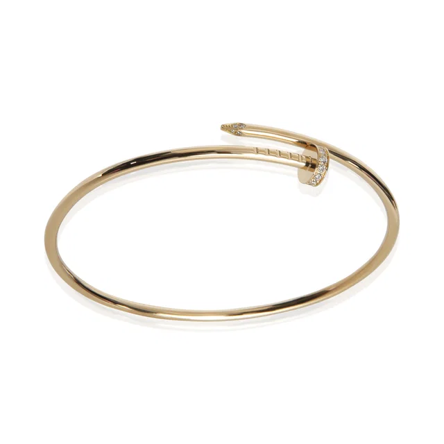 Cartier Yellow Gold Diamond Small Model Juste Un Clou Bracelet 18k in Yellow from HEWI