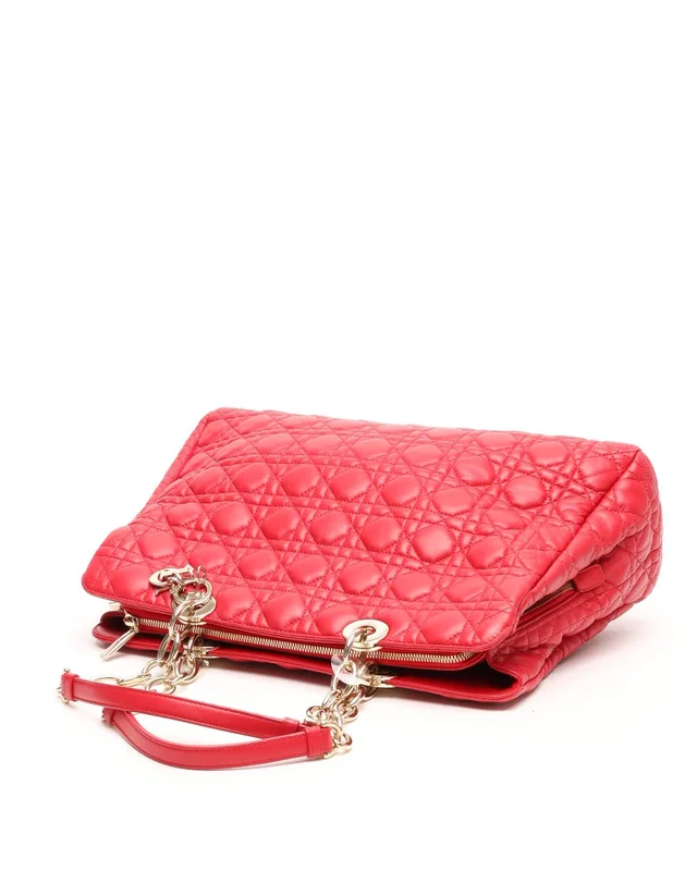 Dior Cannage Soft Shopping Tote Bag in Leather from A Retro Tale, photo 4 of 9