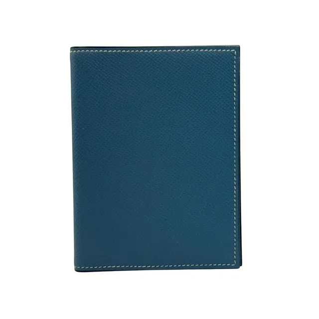 Hermès Notebook Cover Leather Blue Agenda in Blue Leather from The Reluxe