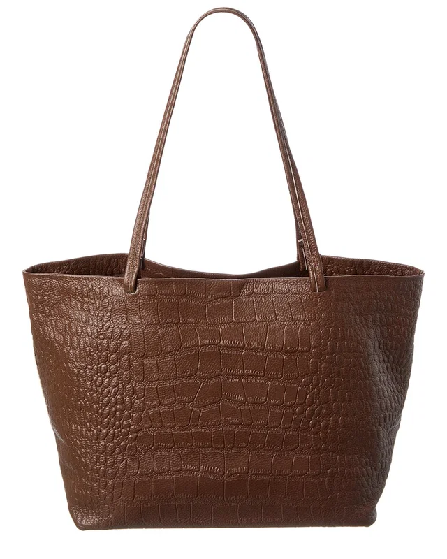 Tiffany & Fred Paris Croc-Embossed Leather Tote, image 1 of 1 from Rue La La