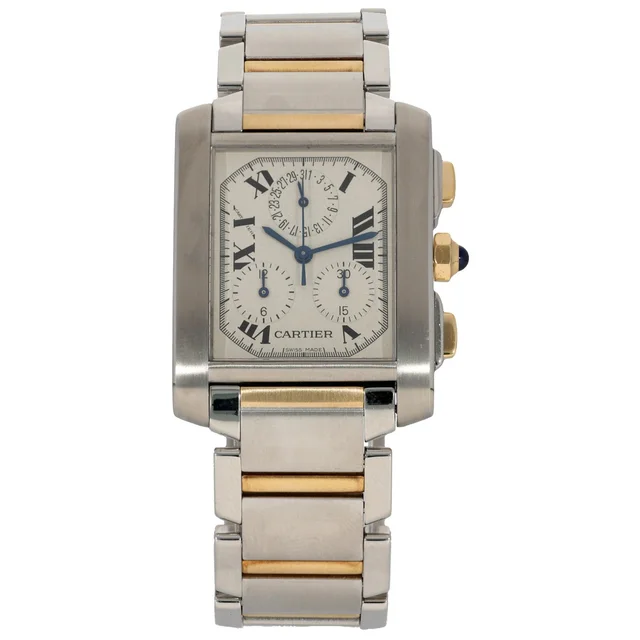 Cartier Tank Francaise W51004Q4 28mm Stainless Steel Watch from H&T