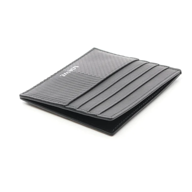 Loewe Open Card Holder Leather Card Case in Black Leather from LuxUness, photo 2 of 2