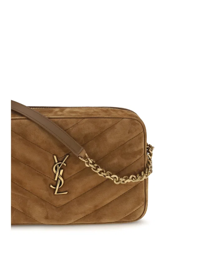 Saint Laurent Loulou Camera Shoulder Bag — Brown Calf Leather in Brown Calfskin from HEWI