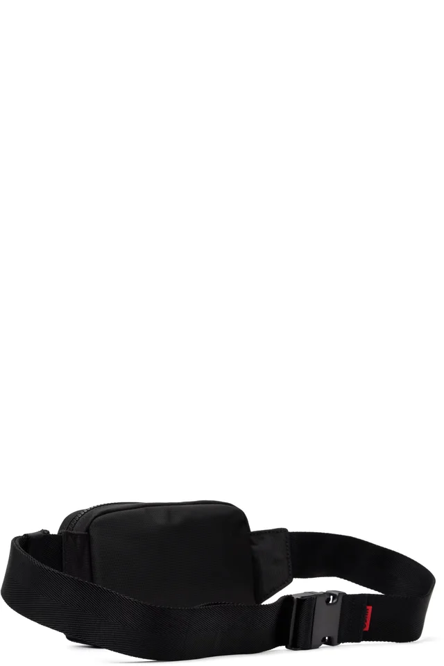 Hugo Black Canvas Pouch, photo 3 of 3 from SSENSE