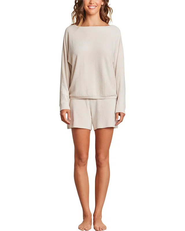 Barefoot Dreams 2pc Boatneck Short & Top Pullover, image 1 of 1 from Gilt