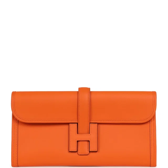 Hermès Jige Elan 29 Orange Swift in Orange Swift leather from Madison Avenue Couture